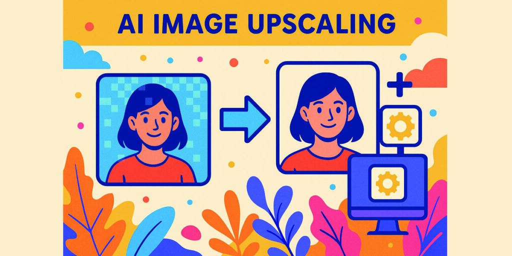 AI image upscaling