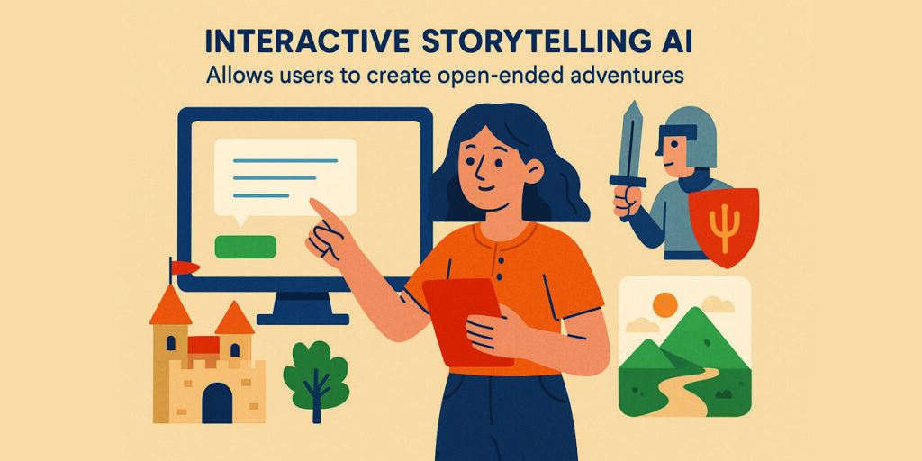 Interactive storytelling AI that allows users to create open-ended adventures.